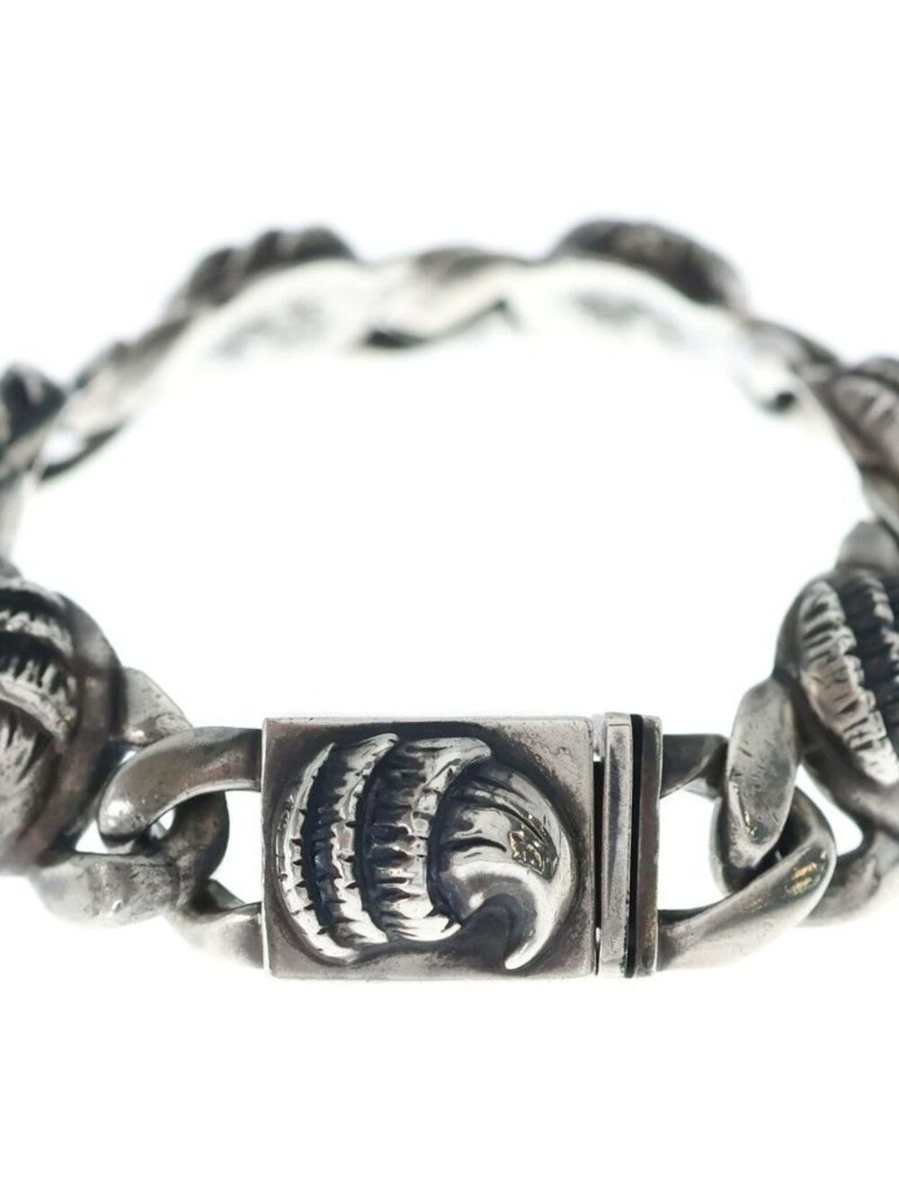 Chrome Hearts Vintage Crow Link Bracelet Silver